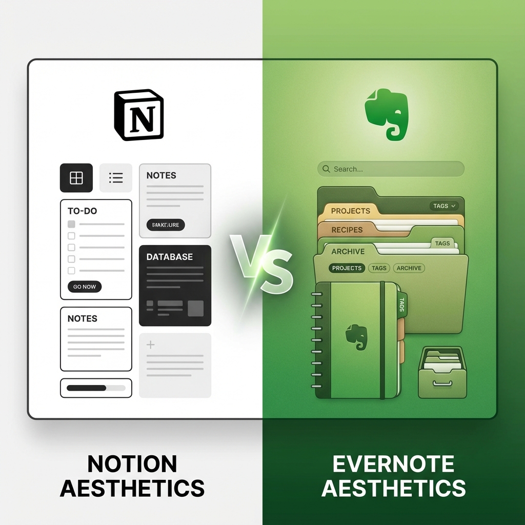 Notion vs Evernote: The Second Brain Battle